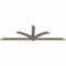 Ekena Millwork Redmond Rough Sawn Timber Gable Bracket, Douglas Fir, 96"W x 28"H x 2"D x 4"F, 7/12 Pitch GBW096X28X0204RED00RDF - alternate 4